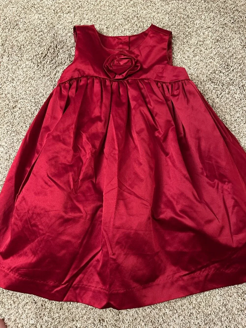 Gymboree Dress Girl's Size: 4T Red satin for pictures, holidays etc